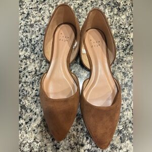 NWOT shows A New Day Women's Brown Flats size 7.5 so comfy